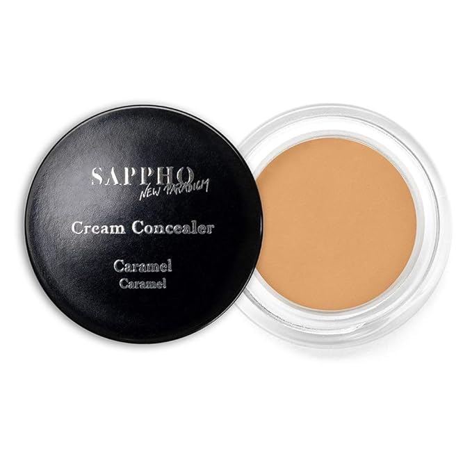 SAPPHO New Paradigm - Organic Cream Concealer | Clean, Vegan, Cruelty-Free Makeup (4 - Caramel)