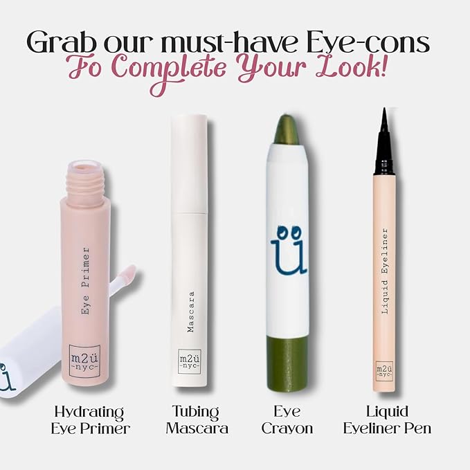 M2U NYC Waterproof Liquid Eyeliner Pen – Up to 24 Hour Wear, Smudge-Proof Black Eye Liner with Bold Pigments -Vegan & Hypoallergenic Formula Infused with Vitamin E