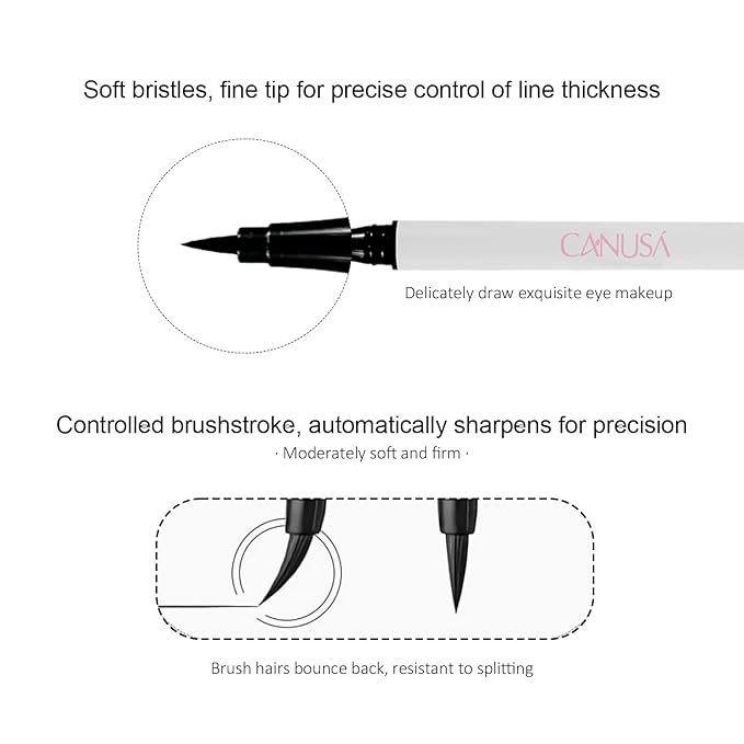 A Set of Quality Eyeliner Eyebrow pencil and Eyelash Mascara, Long-lasting Makeup Waterproof Flawless Cosmetic (BLACK Quality Eyeliner, one size)