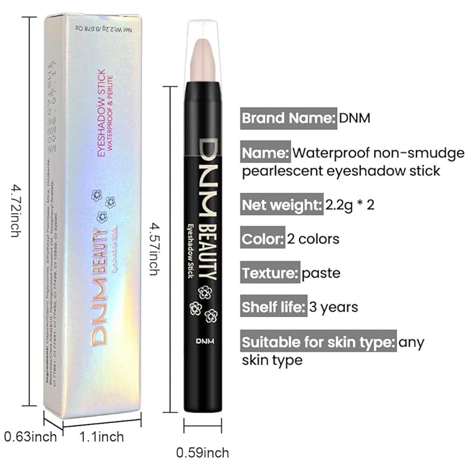 Kaely 2Pcs Cream Eyeshadow Sticks Set for Eyes Waterproof,Caramel Matte Eye shadow Stick Pencil Pen Bulk sombras en crema para ojos 30+30