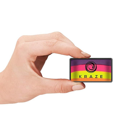 Kraze FX Dome Stroke - Lyric (25 gm), Professional 1-Stroke Split Cake, Hypoallergenic, Non-Toxic, Water Activated Face & Body Painting Makeup Supplies for Sensitive Skin, Kid Safe, Adults