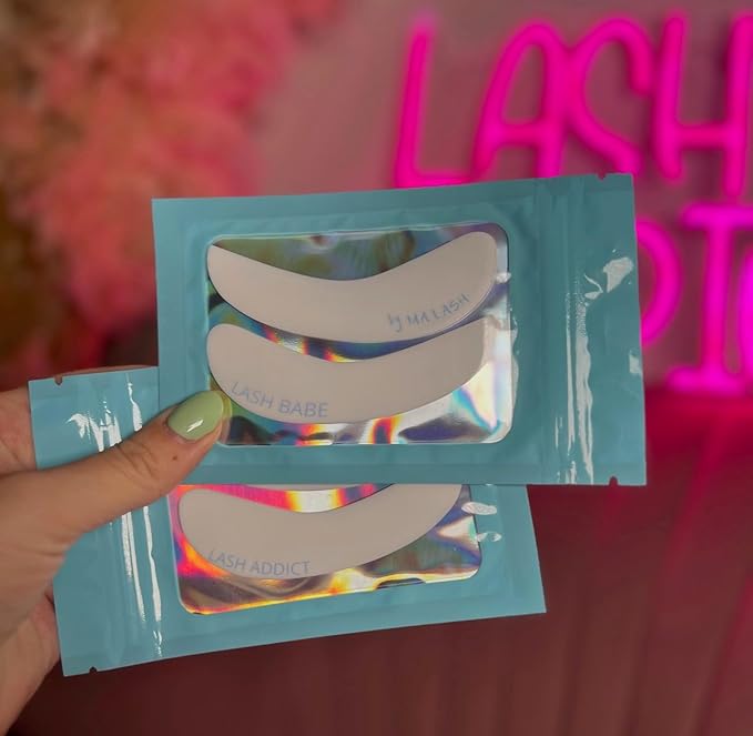Reusable Silicone Eye Pads - Set of 6 (3 Pairs) - Eyelash Extension Under Eye Patches for Lash Lift, Lower Lash Isolation, Sensitive Skin, and Removal - LASH BABE (3 pairs)