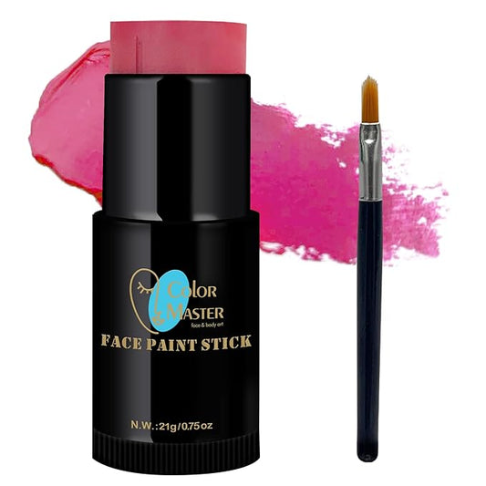 Pink Eye Black Face Body Paint Stick (0.75oz), Non-Toxic High-Quality Paint for Halloween