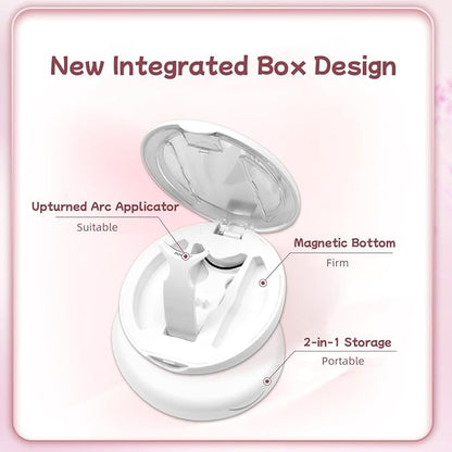 Magnetic Eyelashes,Magnetic Eyelashes with Applicator,New Integrated Box Design,No Glue or Liquid Eyeliner Needed,Magnetic Eyelashes with 2 in 1 Eyelashes Box (Natural Style)