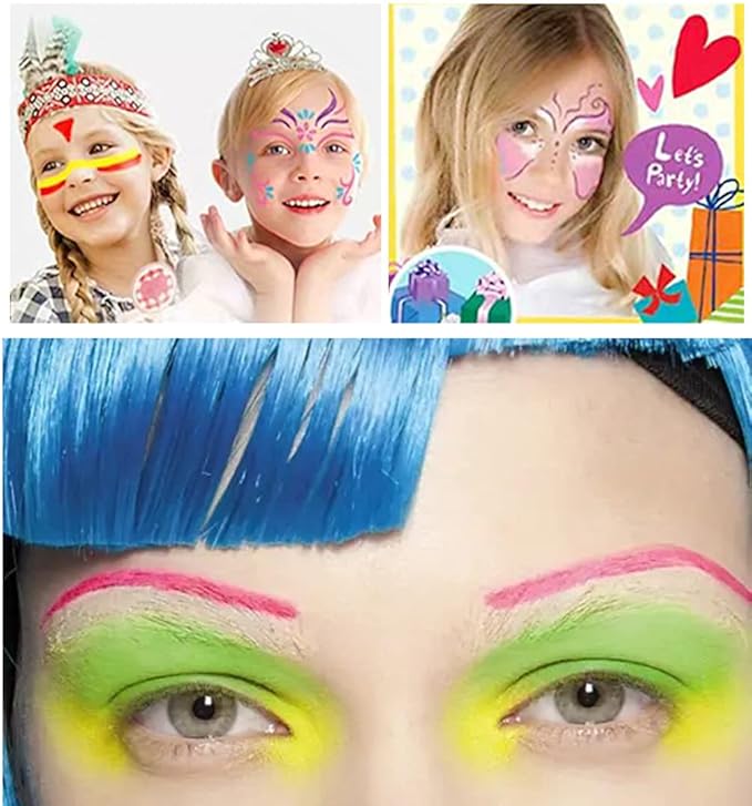 Go Ho Yellow Face Paint Stick - Water Based Cream Body Paint, Highly Pigmented, Smooth & Safe for Skin, Halloween Costumes Cosplay SFX Makeup