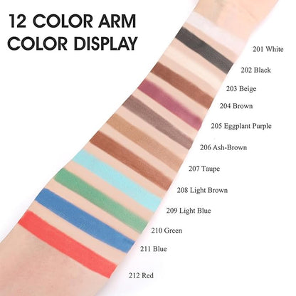 Single Red Eyeshadow, Pressed Powder Matte Eye-Shadow Palette Make-up, Blendable Long Lasting High Pigment Red Eye Makeup Halloween Eye Paint & Face Body Paint