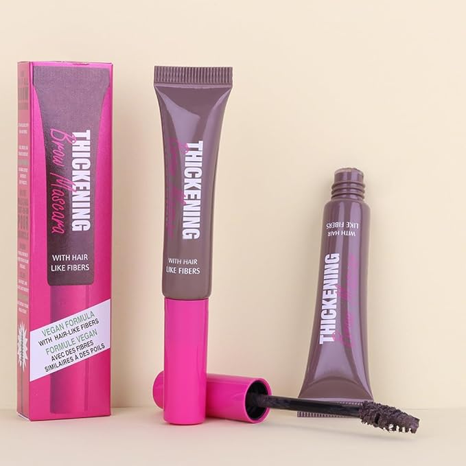 Tinted Thickening Brow Mascara,Brow Fast Sculpt,Waterproof, Transfer-proof, Brush to Fill in Eyebrows and Cover Gray Hairs - Cruelty Free - Light Medium Brown (1pc 01 Taupe)