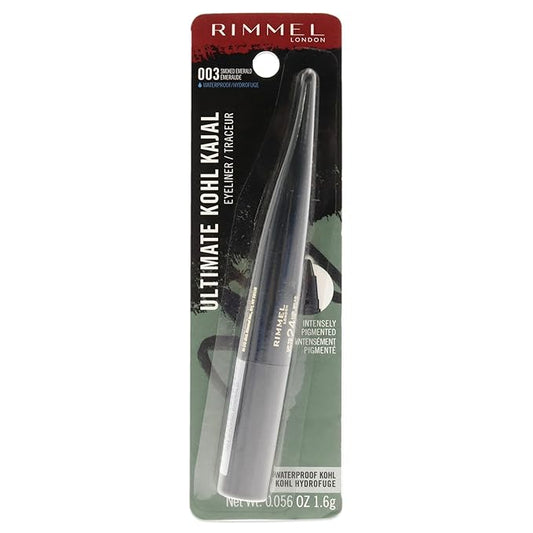 Rimmel London Ultimate Kohl Kajal Waterproof Eyeliner - 003 Smoked Emerald Eyeliner Women 0.06 oz