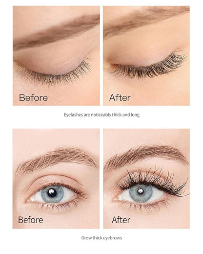 Dual-Function Brush Clear Serum Gel for Eyelash Growth, Deep Moisturizing, Improving Care, Waking Up Hair Follicles