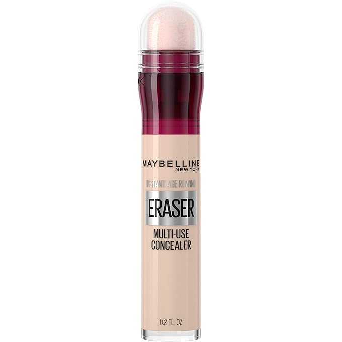 Maybelline Lash Sensational Sky High Washable Mascara Makeup, Volumizing, Lengthening, Defining & Instant Age Rewind Eraser Dark Circles Treatment Multi-Use Concealer, 110, 1 Count