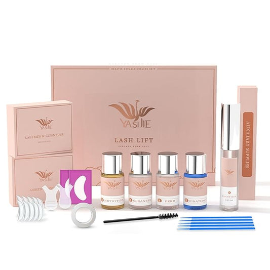 YUANLI Lash Lift Kit, Eyelash Perm Kit Easy for Beginner and Professional Lash Perm Kit, Eyelash Lift Kit with Detailed Instruction, Eyelash Lift Kit Permanent Curling Perming Wave Suitable for Salon