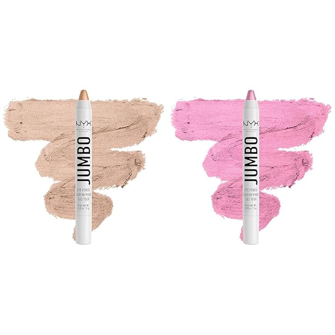 NYX PROFESSIONAL MAKEUP Jumbo Eye Pencil Duo - Frosting (Champagne) & Cupcake (Pink)