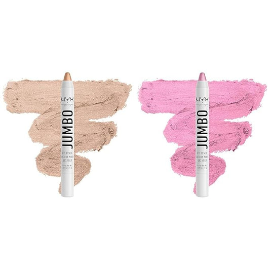 NYX PROFESSIONAL MAKEUP Jumbo Eye Pencil Duo - Frosting (Champagne) & Cupcake (Pink)