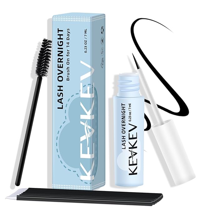 KevKev Overnight Lash Sealer Lash Cluster Seal Lash Sealant for DIY Eyelash Extensions Silicone Brush Cluster Lash Seal Extend Lash Wear Up to 14 Days Easy to Remove 7ml Black