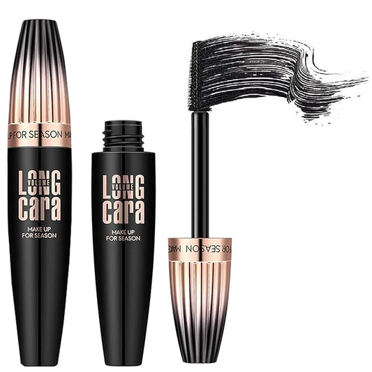 My Amazing Lashes 4D Silk Fiber Lash Mascara - Black, Volume & Length, Waterproof, Smudge Proof, Natural, Long Lasting (1 Pc)