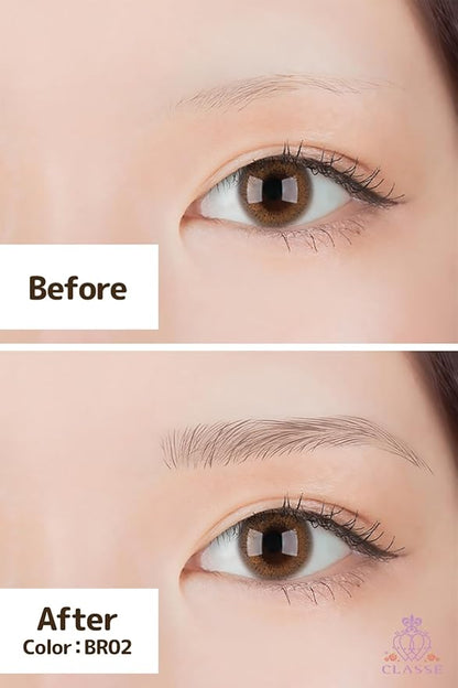 CLASSE Waterproof Eyebrow Tattoo Sticker, 12pair 4D Hair-Like temporary sticker on eyebrows, No water needed, peel off Painfuless, for women girls Simple Arch Brown