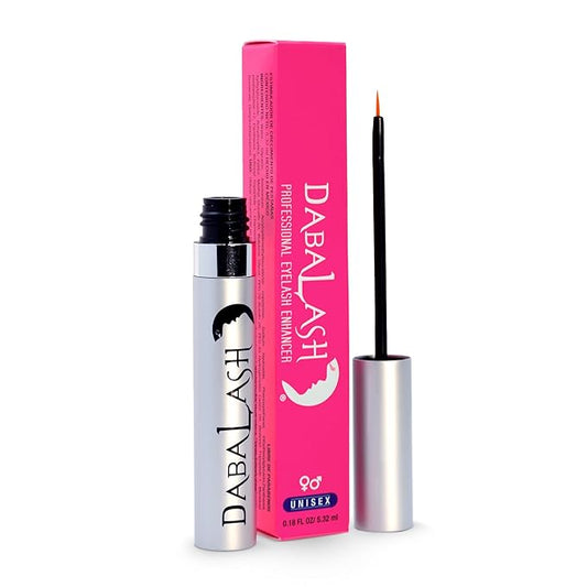 DABALASH Professional Eyelash & Eyebrow Growth Serum with Castor Oil – Promotes the Appearance of Naturally Longer, Fuller, Thicker & Stronger Lash + Brow Hair – 0.18 oz