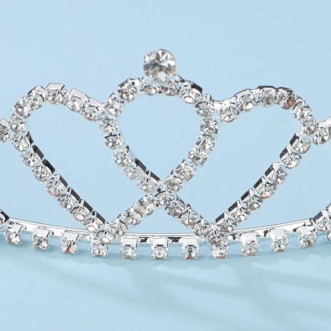 Wiwpar Crystal Rhinestone headband Silver Crystal Headband Princess Queen Headpiece Hair Accessories Headband for Women Girls Wedding Birthday Gift (Type2)