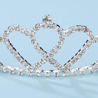 Wiwpar Crystal Rhinestone headband Silver Crystal Headband Princess Queen Headpiece Hair Accessories Headband for Women Girls Wedding Birthday Gift (Type2)