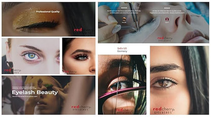 Red Cherry #DW False Eyelashes (Pack of 6 Pairs)