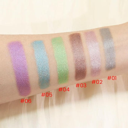 6Pcs Cream Eye Shadow Sticks Sets,Bronze Champagne Taupe Green Blue Violet Purple Shimmer Matte Pencil Eyeshadow Applicator Stick,Eye Shadow Brightener Stick Eye Makeup Palette Long Lasting Naturing