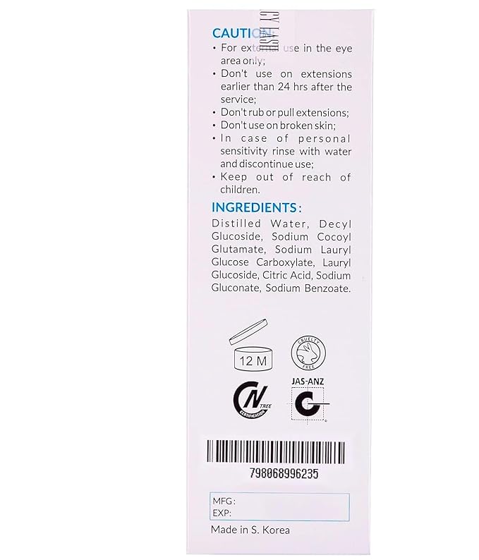 STACY LASH Eyelash Extension Shampoo 1.69 fl.oz Serum 5ml / Eyelid Foaming Cleanser/Supplies for Lashes Growth & Thickness/With Biotin/Enhancing Natural Eyelashes/Professional & Self Use