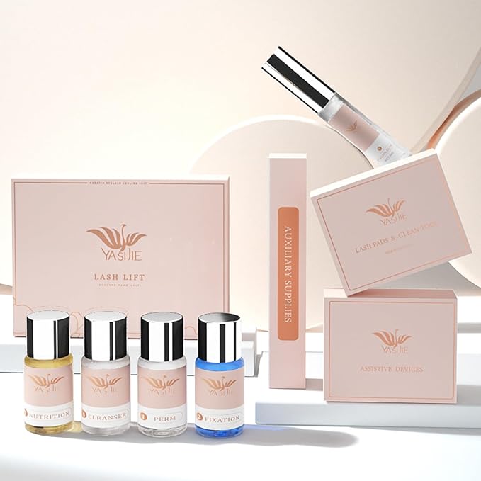 YUANLI Lash Lift Kit, Eyelash Perm Kit Easy for Beginner and Professional Lash Perm Kit, Eyelash Lift Kit with Detailed Instruction, Eyelash Lift Kit Permanent Curling Perming Wave Suitable for Salon