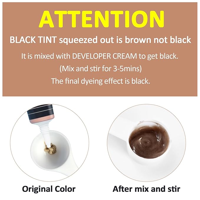 Lash Color Kit Eyelash Color Set Natural Black Brow Color Effects Lasts up to 4 Weeks Voluminous Keratin Fast Coloring for Newbies & Pros