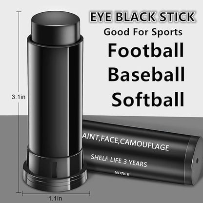 Go Ho 6 PCS Eye Black Sticks for Sports,Easy to Color Black Face Paint Eyeblack Football/Baseball/Softball,Football Stick Sports Eye Makeup