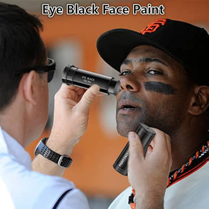 Go Ho 6 PCS Eye Black Sticks for Sports,Easy to Color Black Face Paint Eyeblack Football/Baseball/Softball,Football Stick Sports Eye Makeup