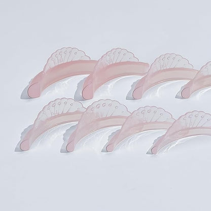 Lash Lift Pads Silicone Eyelash Lift Pads Super Sticky Soft Perfect with Lash Lift Balm Glue Reusable Lash Lifting Pads (Pink)