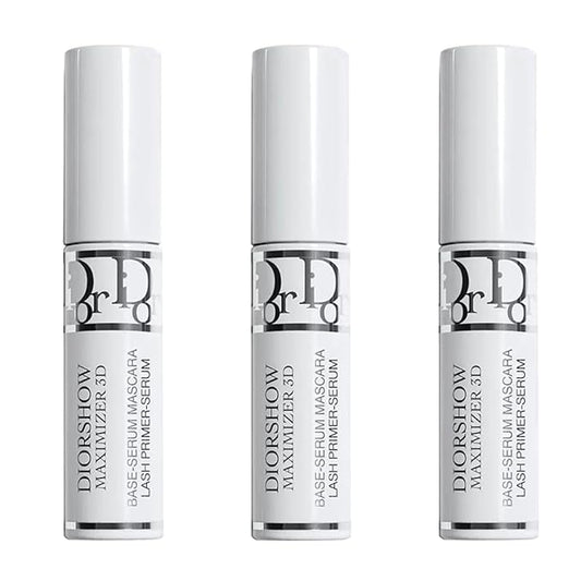 Dior Diorshow Maximizer 3D Triple Volume Plumping Lash Primer Travel Size (White, 3 pack)