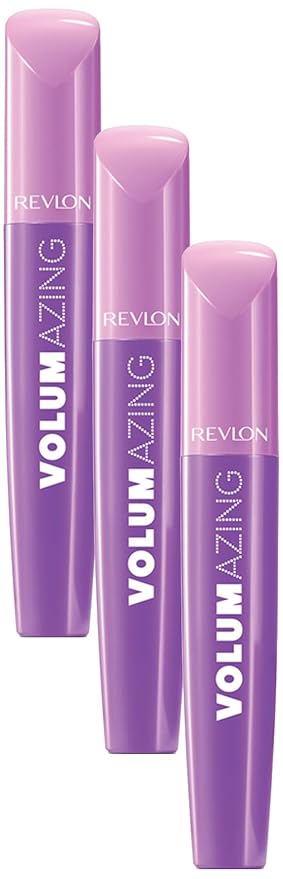 Revlon Volumazing Mascara, Oversized Brush for Thick, Fluffy, Fanned-Out Eye Lashes, Long Lasting, Blackened Brown (903), 0.3 oz (Pack of 3)
