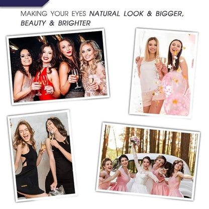 Magnetic Eyelashes with Eyeliner Kit,Cat-Eye Wispy Magnetic Lashes,False Eyelashes with Applicator,Reusable Magnet Lash Set,Natural Look,Easy,Cruelty-Free.7 Pairs
