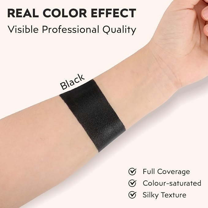 Black Face Paint, Cream-based Body Paint Stick【Larger Capacity】【High Pigment】【Long Lasting】Professional Paint Makeup Product For Halloween/Masquerade/Cosplay/Movie Makeup, 1.06 Oz/30g