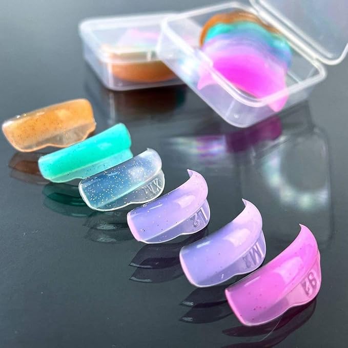 Lash Lift Shield C Curl 5 Size Lash Lift Lamination Pad, Rapid 5 Minute Eyelash Lifting Shields Make Eyes Voluminous Flexible C curl Pads Extreme Perm Rod 100 Applications