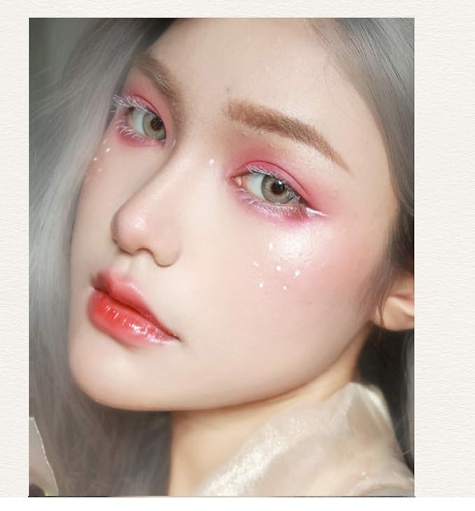 GL-Turelifes 12 Color Mascara Colorful Fiber Mascara Charming Longlasting Mascara, Thick & Long Eyelash Waterproof and Smudge-proof Eyes Makeup (White)