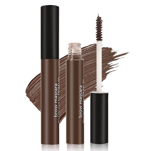 Eyebrow Mascara Brown Brow Glue,2PCS Waterproof Eyebrow Gel Tinted Gel Para Cejas Natural Eyebrow Makeup for Women-2PCS 04 Dark Brown