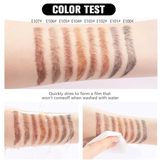6Pcs Gray Brown Eyebrow Pencils for Women,Wooden Hard-Core Eyebrow Eyeliner Pencil,Sharpener Included,Long Lasting Waterproof Sweat-proof Create a Natural Eye Brow Makeup,Beginner Brow Pencil,Vegan