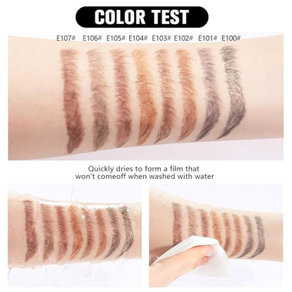 6Pcs Gray Brown Eyebrow Pencils for Women,Wooden Hard-Core Eyebrow Eyeliner Pencil,Sharpener Included,Long Lasting Waterproof Sweat-proof Create a Natural Eye Brow Makeup,Beginner Brow Pencil,Vegan