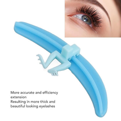 Eyelash Separator, Silicone Lash Extension Tool for Beginners Professional, Washable Reusable, Efficient Isolation Helper with 3 Colors (Blue)