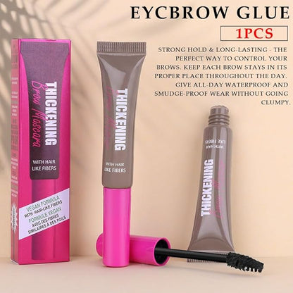 Tinted Thickening Brow Mascara,Brow Fast Sculpt,Waterproof, Transfer-proof, Brush to Fill in Eyebrows and Cover Gray Hairs - Cruelty Free - Light Medium Brown (1pc 01 Taupe)