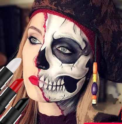 Go Ho Clown White Cream-Blendable Stick - Eye Black Stick,Face Body Paint Professional SFX Makeup,Safe Facepaint&Lip Smacking White Foundation Makeup