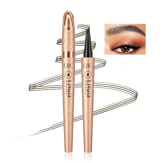 Eyebrow Pen Dark Brown, Microblading Eyebrow Pencil Smudge-Proof Brow Pencil with Upgrade Micro-Fork Tip Waterproof Microblading Pencil for Eyebrows Long-Lasting Natural By Aaiffey