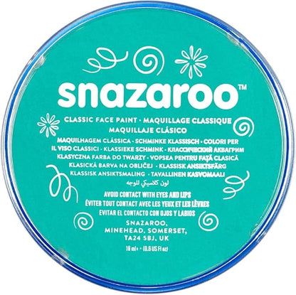 Snazaroo Classic Face and Body Paint, 18.8g (0.66-oz) Pot, Sea Blue