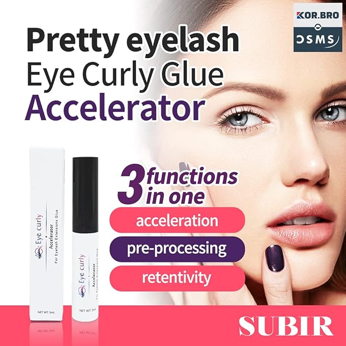 Eyecurly Eyelash Extension Accelerator Primer 5g / Pre-treatment for eyelash extension/Accelerate adhesion speed/Improve elongation retention (transparent) / Ingredient harmless to human body
