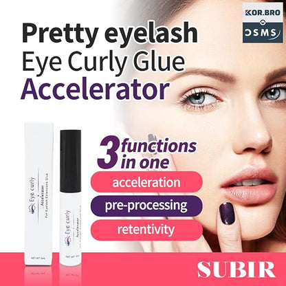 Eyecurly Eyelash Extension Accelerator Primer 5g / Pre-treatment for eyelash extension/Accelerate adhesion speed/Improve elongation retention (transparent) / Ingredient harmless to human body