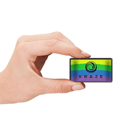 Kraze FX Dome Stroke - Thrill (25 gm), Professional 1-Stroke Split Cake, Hypoallergenic, Non-Toxic, Water Activated Face & Body Painting Makeup Supplies for Sensitive Skin, Kid Safe, Adults