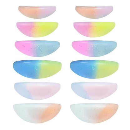 Lash Lift Shields LM Curl Eyelash Lifting Shield Natural Curl Lami Lamination Roller Soft Silicone Perm Rod Gel Lash Perming Pad Set For Lash Lift and Tint Lash Glue Free On Eyelid
