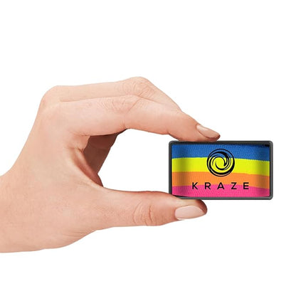 Kraze FX Dome Stroke - Wish (25 gm), Professional 1-Stroke Split Cake, Hypoallergenic, Non-Toxic, Water Activated Face & Body Painting Makeup Supplies for Sensitive Skin, Kid Safe, Adults